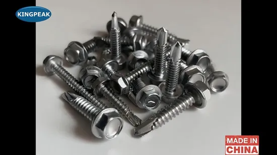 Stainless Steel 410 Hex Washer Head Self Drilling Screw for Sheet Metal